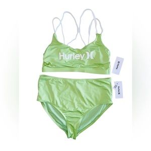 NWT Hurley High Waisted Sport Bikini Set